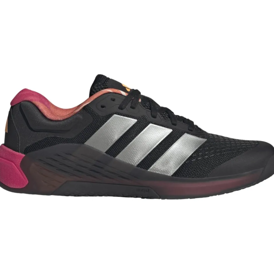 Fitness Schoenen|Schoenen < adidas Dropset 4 Power Trainer Fitnessschoenen Heren - core black/iron metal/shock pink JR79