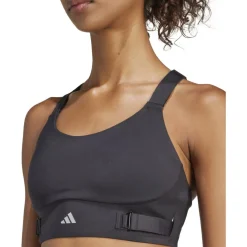 adidas FastImpact Luxe Run met sterke ondersteuning Dames - Cup Maat A-B - zwart IQ3359