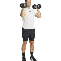 adidas Gym+ Training 2In1 Shorts Heren - zwart/zwart JE5665