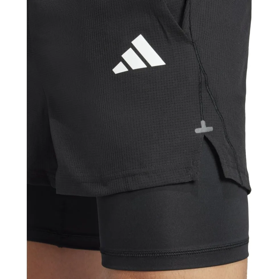 adidas Gym+ Training 2In1 Shorts Heren - zwart/zwart JE5665