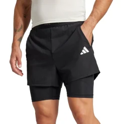 adidas Gym+ Training 2In1 Shorts Heren - zwart/zwart JE5665
