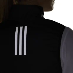 Jassen & Vesten < adidas Own the Run Windvest Dames - zwart IK7446