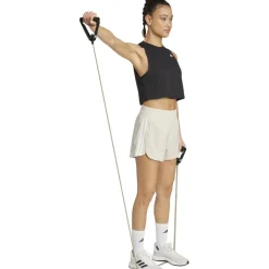 adidas Pacer Woven 5" High Shorts Dames - wonder alumina/white JD2295