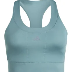 Ondergoed|Sport Bh'S < adidas Run Pocket Sportbeha met medium ondersteuning Dames - Cup Maat C/D - preloved teal JV9758