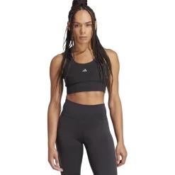adidas Run Pocket Sportbeha met medium ondersteuning Dames - Cup Maat C-D - zwart IX1553
