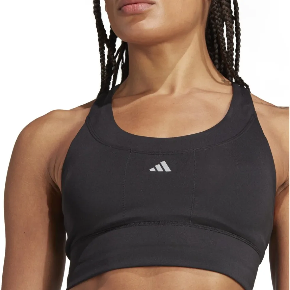 adidas Run Pocket Sportbeha met medium ondersteuning Dames - Cup Maat C-D - zwart IX1553