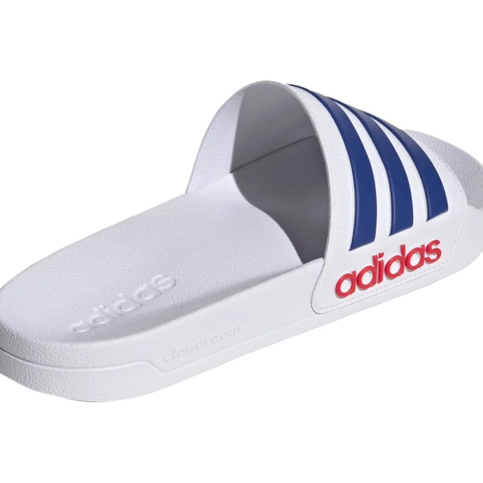 adidas Shower Adilette Badslippers - cloud white/royal blue/pure ruby IH9028