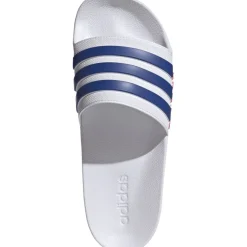 adidas Shower Adilette Badslippers - cloud white/royal blue/pure ruby IH9028