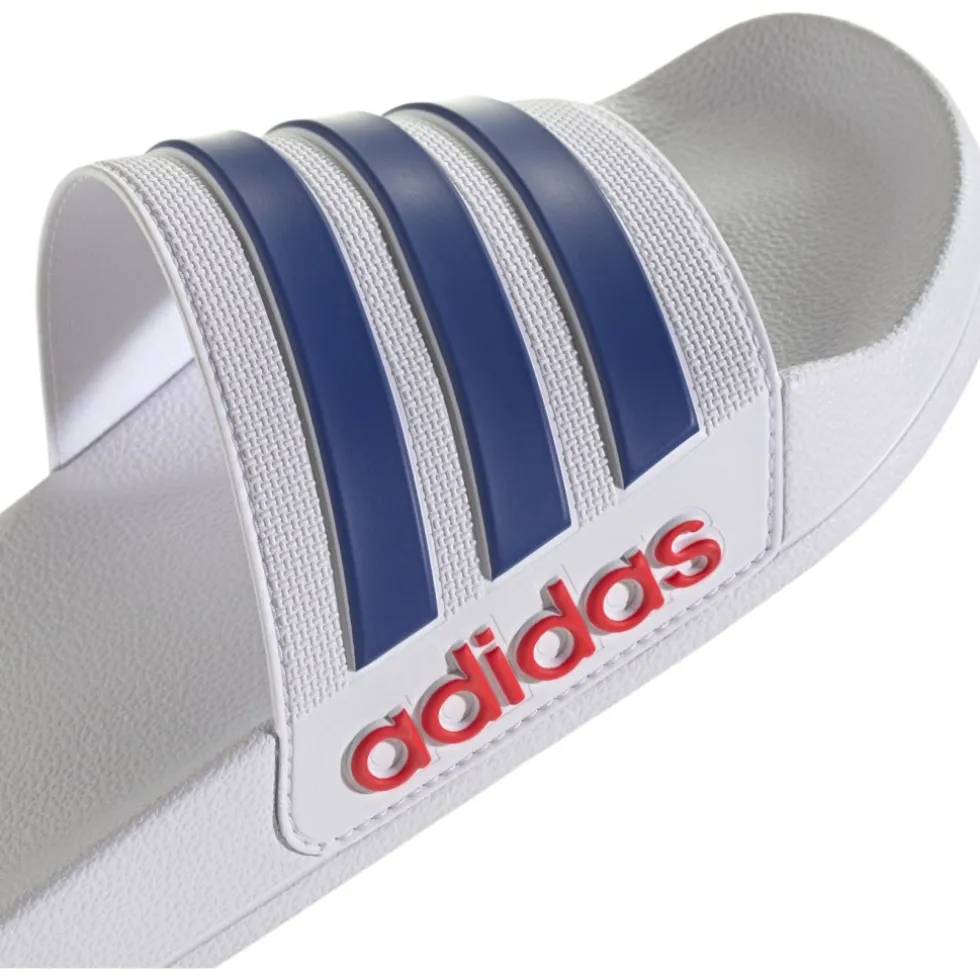 adidas Shower Adilette Badslippers - cloud white/royal blue/pure ruby IH9028