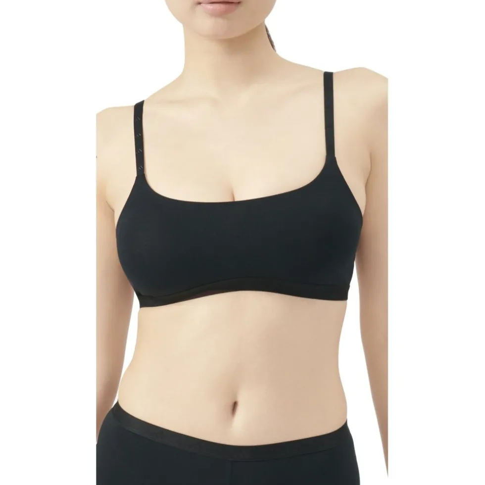 adidas Sports Underwear Active Essentials Cotton Scoop Bralette BH Dames - black