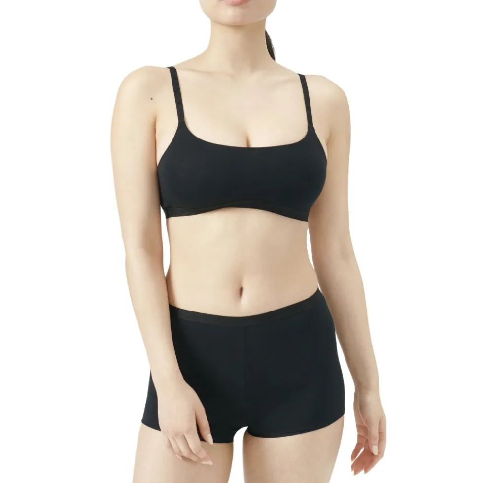 adidas Sports Underwear Active Essentials Cotton Scoop Bralette BH Dames - black