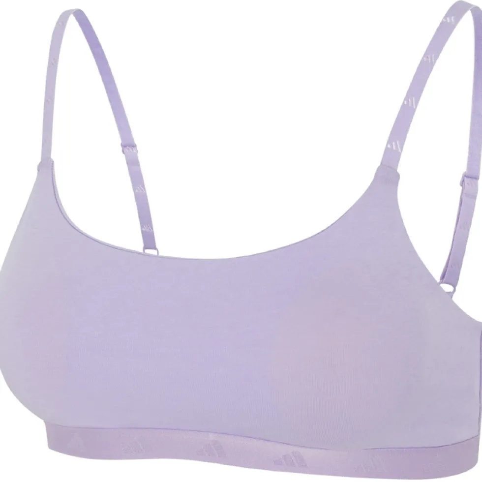 adidas Sports Underwear Active Essentials Cotton Scoop Bralette BH Dames - 853 powder plum
