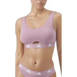 adidas Sports Underwear Sports Active Comfort Cotton Scoop Bralette Dames - 557 wonder orchid