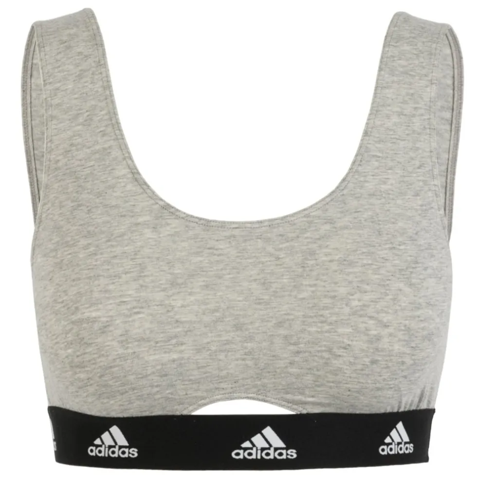 adidas Sports Underwear Scoop Bralette BH-Top Dames - 202-heather grey