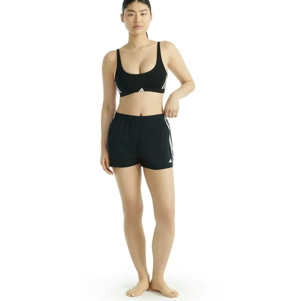 adidas Sports Underwear Sport Active Essentials Cotton 3 Stripes Scoop Bralette Dames - black