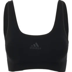 Sport Bh'S|Ondergoed < adidas Sports Underwear Seamless Scoop Lounge BH Dames - 000-zwart
