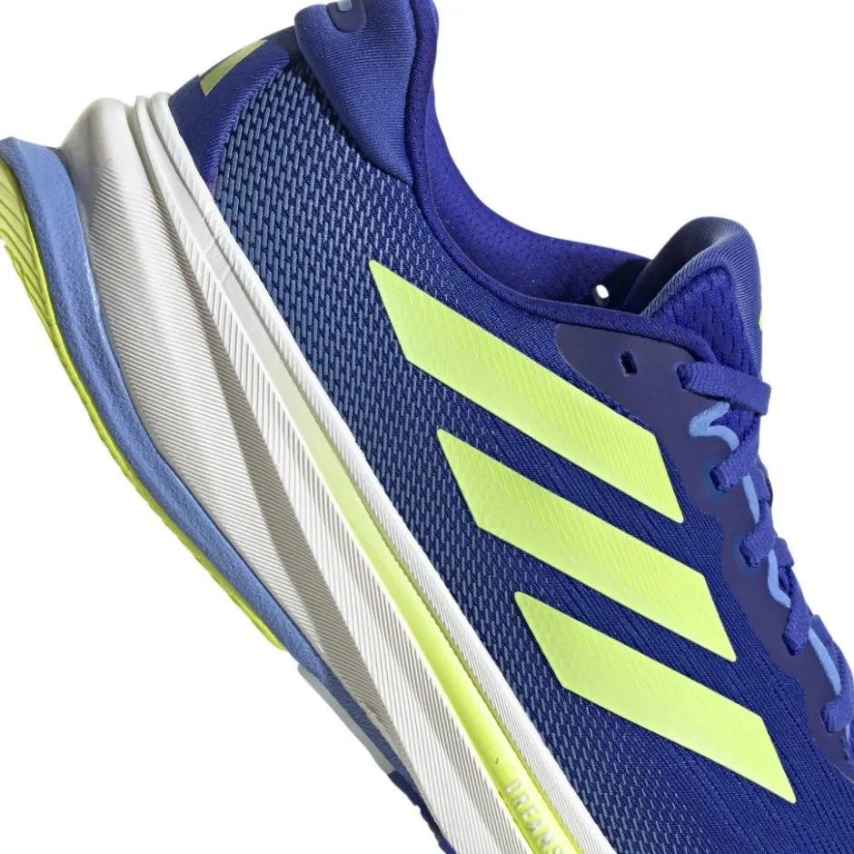 Hardloopschoenen Voor Op De Weg|Hardloopschoenen Heren < adidas Supernova Rise 2 Hardloopschoenen Heren - lucid blue/hi-res yellow/blue fusion JQ7704