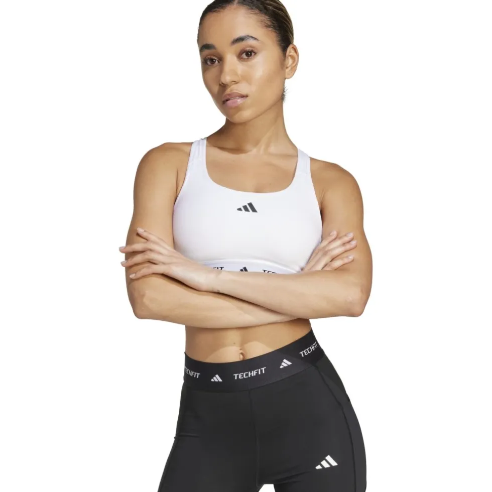 adidas Techfit met sterke ondersteuning Dames - wit JG3961