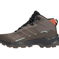 Wandelschoenen|Wandelschoenen < adidas TERREX Skychaser AX5 GORE-TEX Mid Wandelschoenen Dames - trace brown/earth strata/semi impact orange JH7808