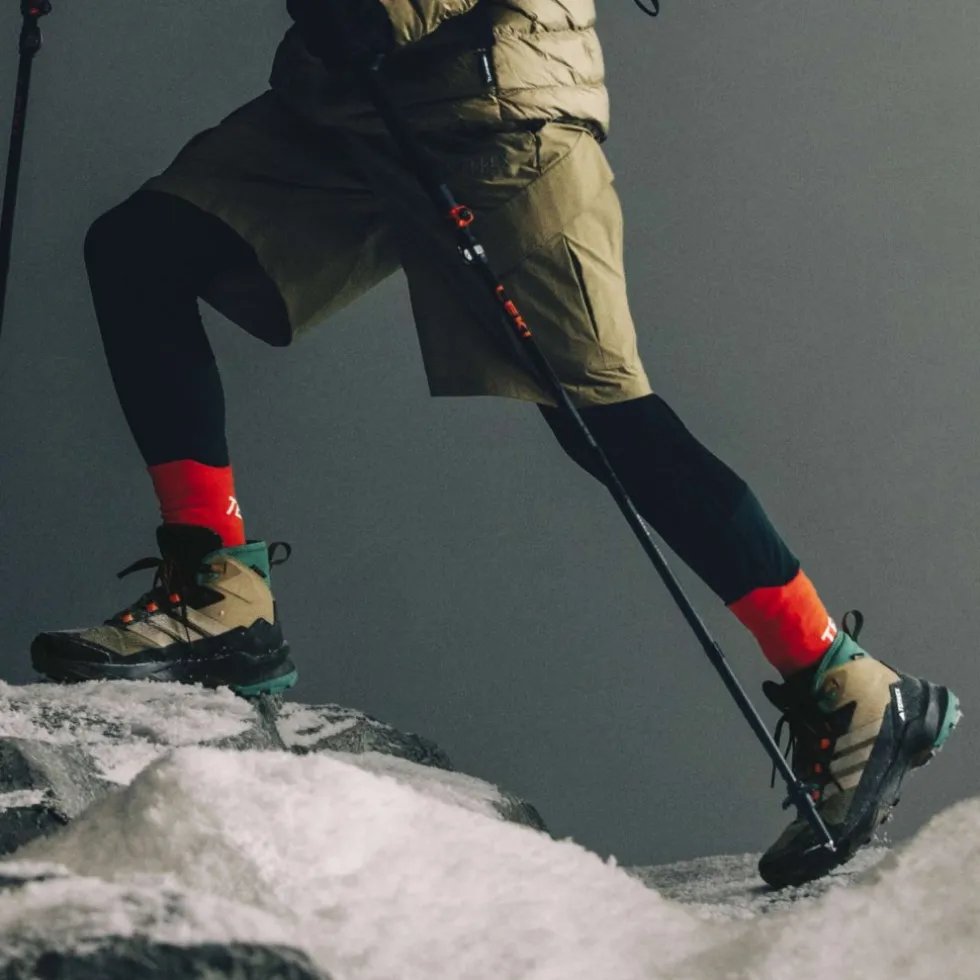 adidas TERREX Skychaser AX5 GORE-TEX Mid Clima Wandelschoenen Heren - cardboard/blanch cargo/pure teal JH7805