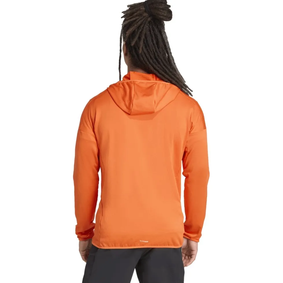 adidas TERREX Xperior CLIMAWARM Light Fleecejas met capuchon Heren - semi impact orange JM0111