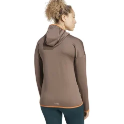 Jassen & Vesten < adidas TERREX Xperior CIMAWARM ight Feeceja met capuchon Dame - earth trata JN0922