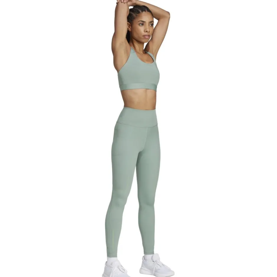 Broeken & Rokken < adida Ultimate Reflective 7/8 Hardlooplegging Dame - ilver green JN6084