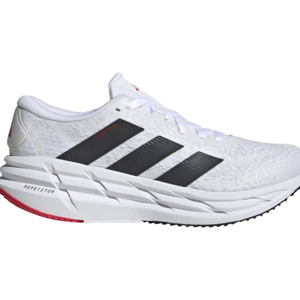 adidas Adistar 4 Hardloopschoenen Heren - white/carbon/pure ruby JR0317