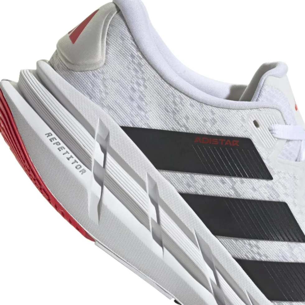 adidas Adistar 4 Hardloopschoenen Heren - white/carbon/pure ruby JR0317