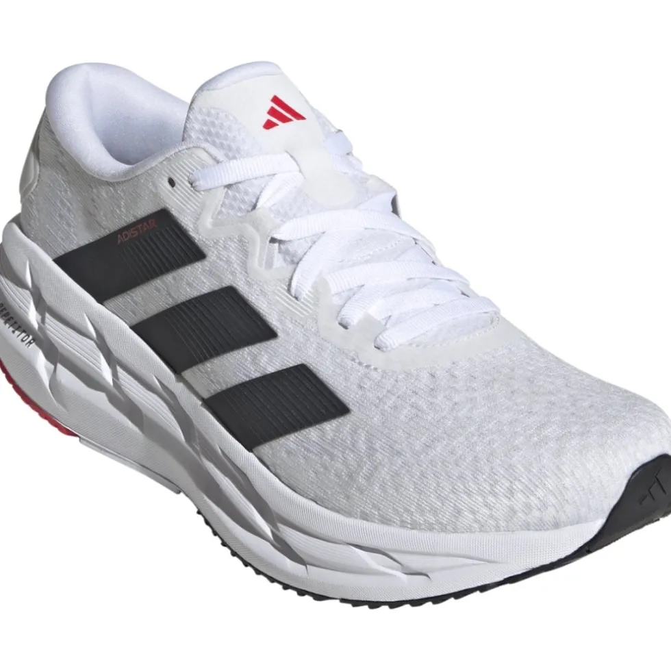 adidas Adistar 4 Hardloopschoenen Heren - white/carbon/pure ruby JR0317