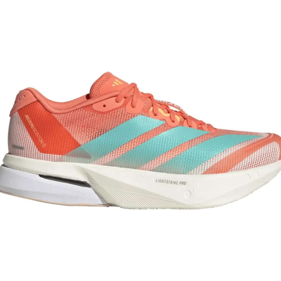 Hardloopschoenen Voor Op De Weg|Schoenen < adidas Adizero Boston 13 Hardloopschoenen Dames - semi coral/flash aqua/flash orange JS4954