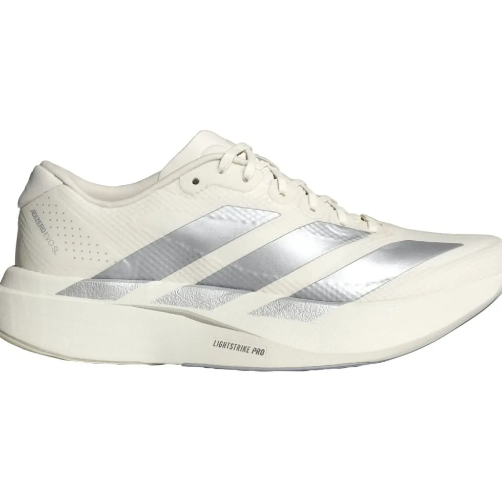 adidas Adizero EVO SL Hardloopschoenen Dames - chalk white/chalk white/halo silver KI6928