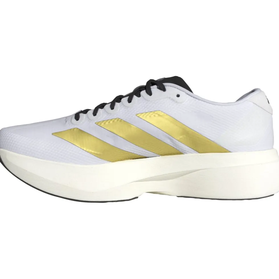 adidas Adizero EVO SL Woven Hardloopschoenen Heren - cloud white/matte gold/core black JQ4441