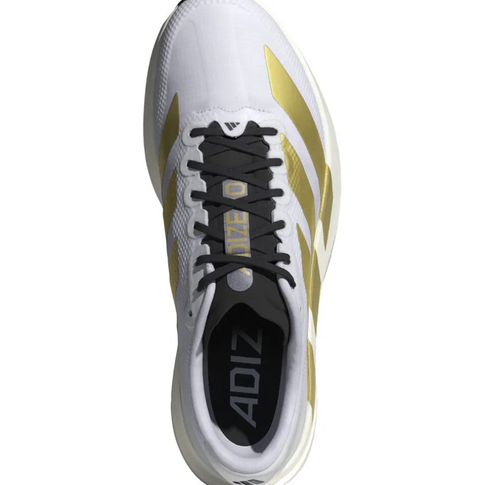 adidas Adizero EVO SL Woven Hardloopschoenen Heren - cloud white/matte gold/core black JQ4441