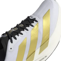 adidas Adizero EVO SL Woven Hardloopschoenen Heren - cloud white/matte gold/core black JQ4441
