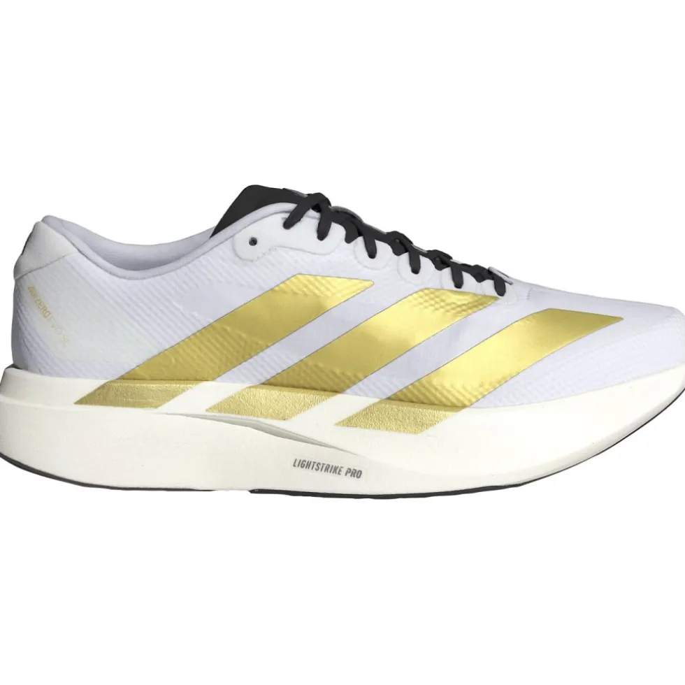 adidas Adizero EVO SL Woven Hardloopschoenen Heren - cloud white/matte gold/core black JQ4441