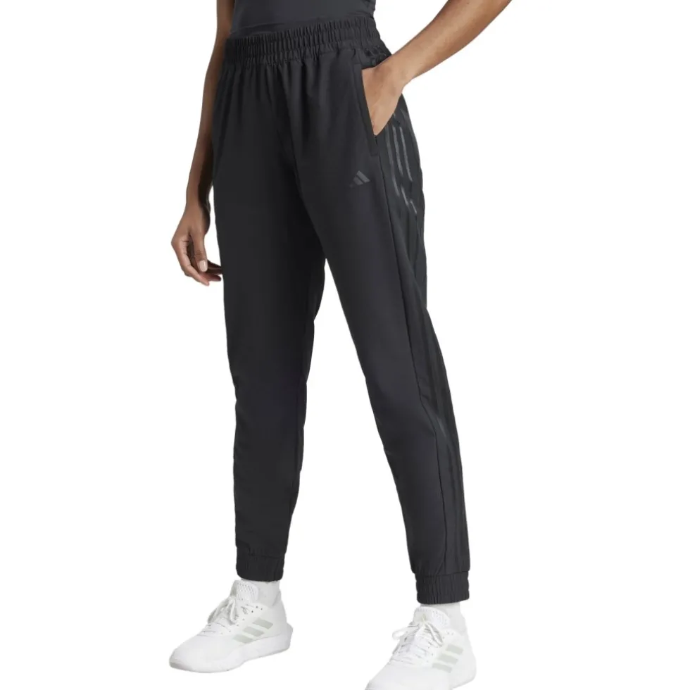 adidas Pacer All Gym Woven Mid-Rise Broek Dames - zwart IK5471