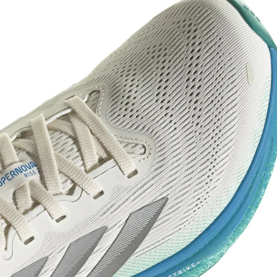 Hardloopschoenen Voor Op De Weg|Schoenen < adidas Supernova Rise 2 Hardloopschoenen Dames - chalk white/silver metal/glory green JI1411