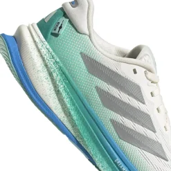 Hardloopschoenen Voor Op De Weg|Schoenen < adidas Supernova Rise 2 Hardloopschoenen Dames - chalk white/silver metal/glory green JI1411