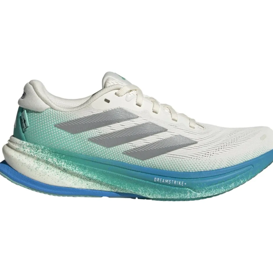 Hardloopschoenen Voor Op De Weg|Schoenen < adidas Supernova Rise 2 Hardloopschoenen Dames - chalk white/silver metal/glory green JI1411