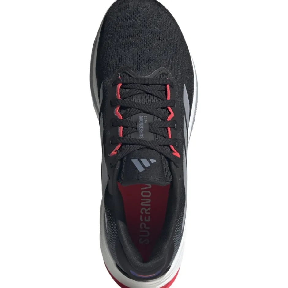 Hardloopschoenen Voor Op De Weg|Hardloopschoenen Heren < adidas Supernova Rise 2 Hardloopschoenen Heren - core black/halo silver/lucid red JQ7699