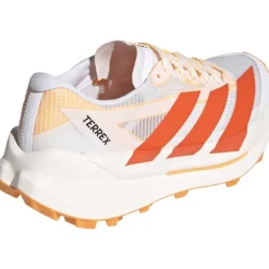 adidas TERREX Agravic AT Trailrunningschoenen Dames - cloud white/impact orange/reflective silver JR9113