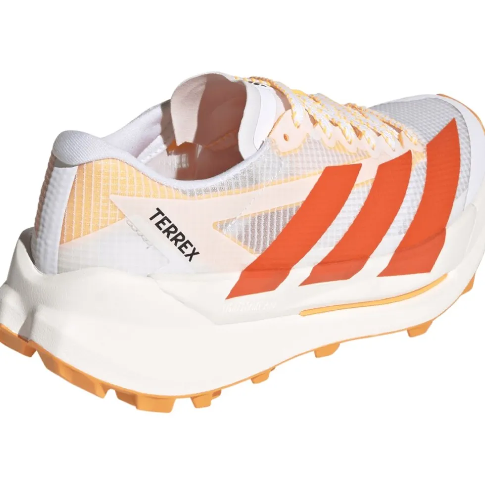 adidas TERREX Agravic AT Trailrunningschoenen Dames - cloud white/impact orange/reflective silver JR9113