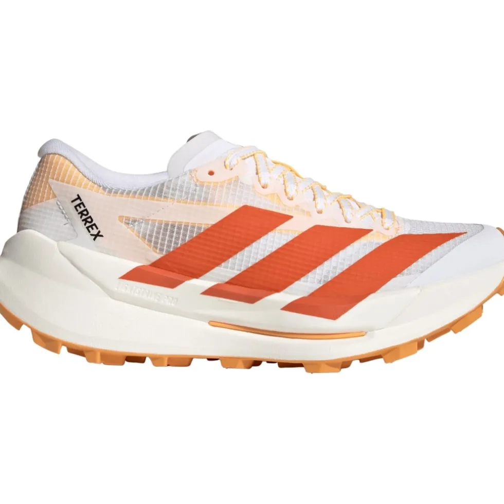 adidas TERREX Agravic AT Trailrunningschoenen Dames - cloud white/impact orange/reflective silver JR9113