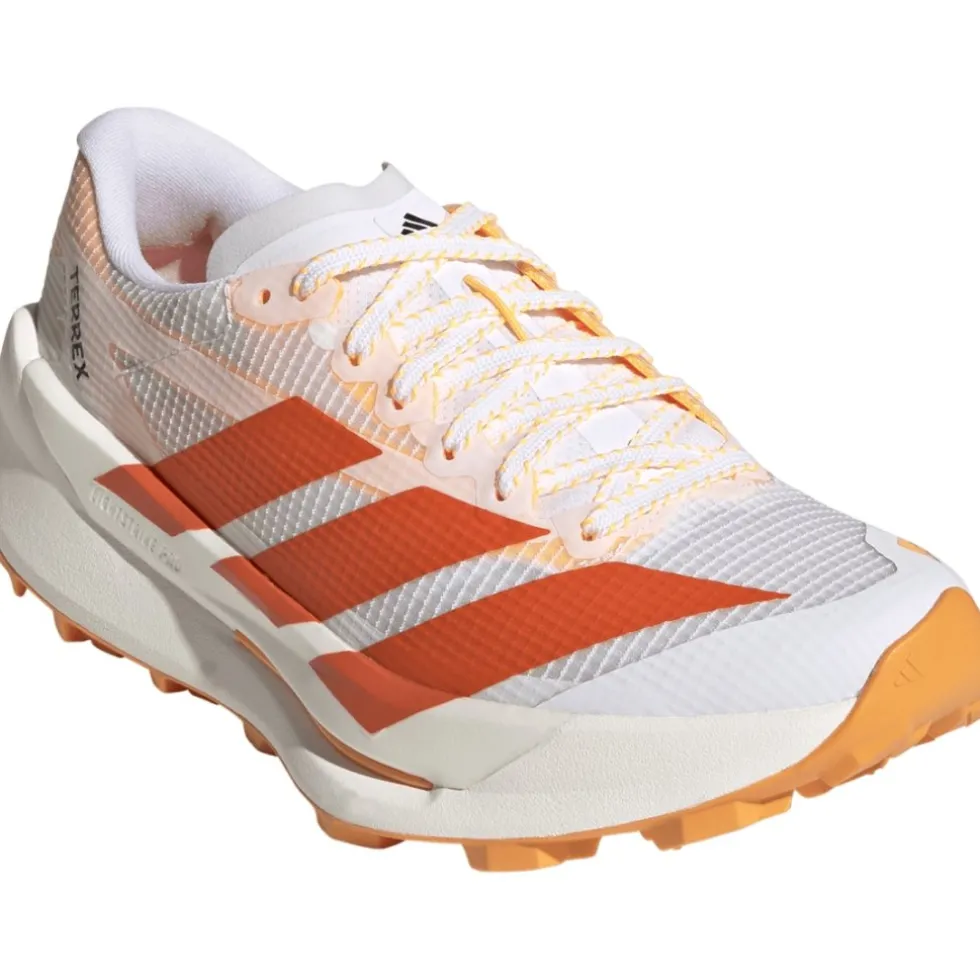 adidas TERREX Agravic AT Trailrunningschoenen Dames - cloud white/impact orange/reflective silver JR9113
