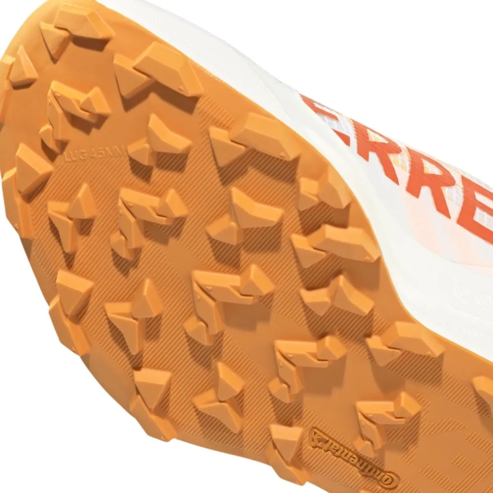 adidas TERREX Agravic AT Trailrunningschoenen Dames - cloud white/impact orange/reflective silver JR9113