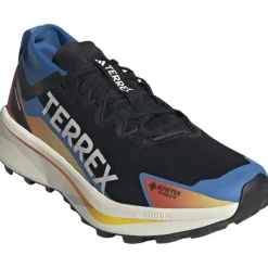 Schoenen|Trailrunning Schoenen < adidas TERREX Agravic GORE-TEX Trailrunningschoenen Heren - core black/cloud white/ray blue JR9105