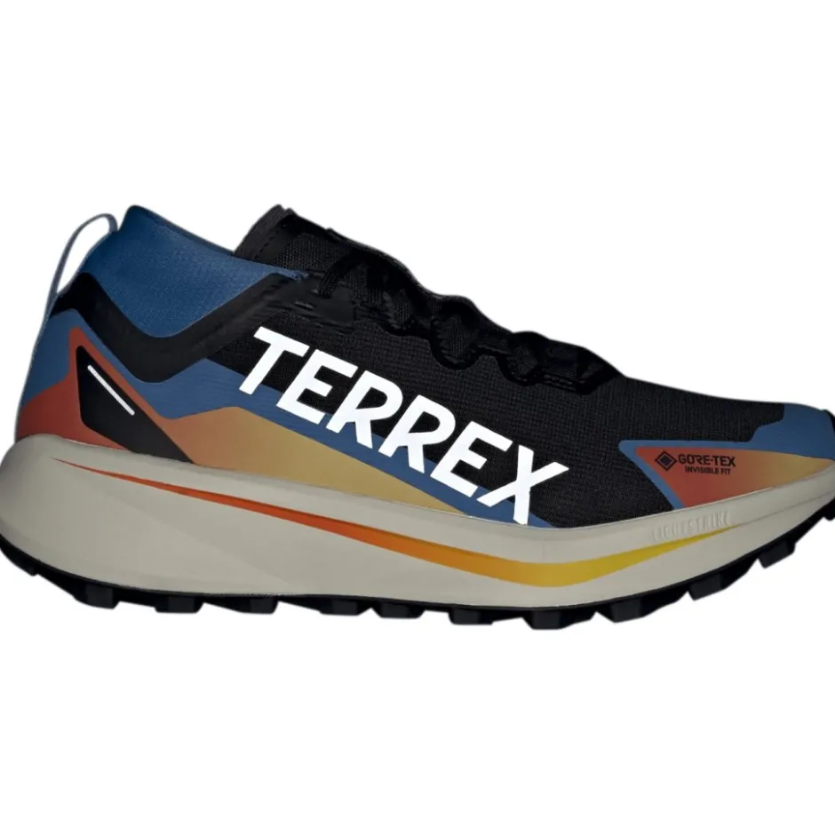 Schoenen|Trailrunning Schoenen < adidas TERREX Agravic GORE-TEX Trailrunningschoenen Heren - core black/cloud white/ray blue JR9105