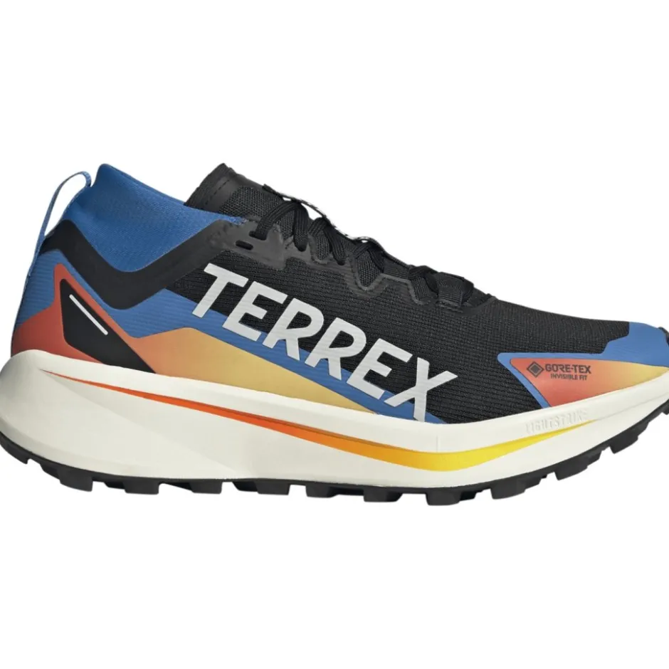 Schoenen|Trailrunning Schoenen < adidas TERREX Agravic GORE-TEX Trailrunningschoenen Heren - core black/cloud white/ray blue JR9105