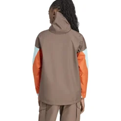 Jassen & Vesten < adidas TERREX Xporic 2.5 Cimaproof Anorak Dames - earth strata/semi fash aqua/semi impact orange J9813